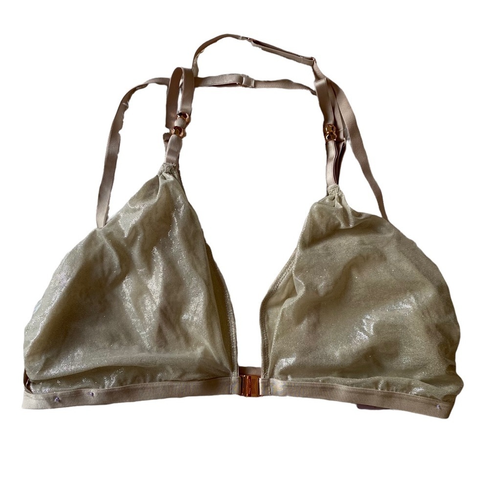 Savage X Fenty Rihanna Shimmer Front Clasp Bra Size 3X